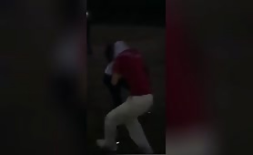 Crazy backyard high school fight