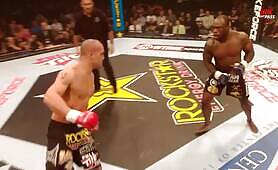 Melvin Manhoef completely piecing up Robbie Lawler, when suddenly...