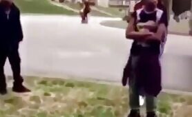 Boy gets beat for touching their sister